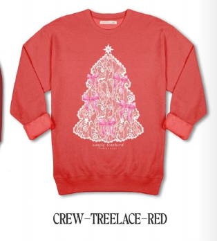 Pink & Red Tree Crewneck
