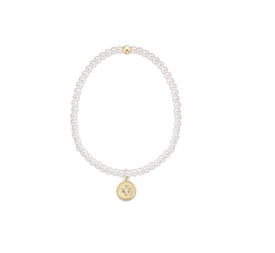 Classic Pearl 3mm Bead
Bracelet - Signature Cross