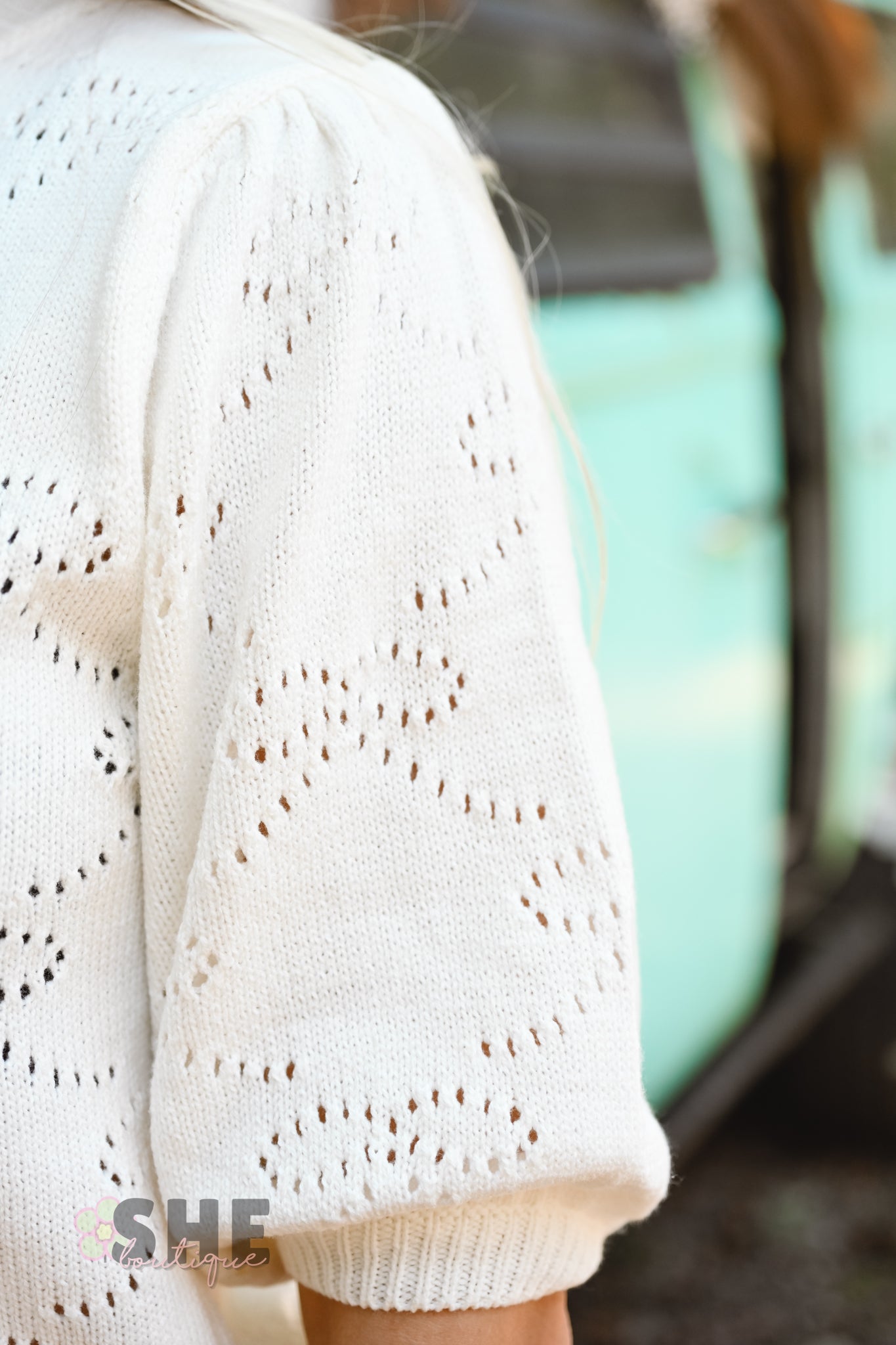The Beverly Bow Cream Sweater