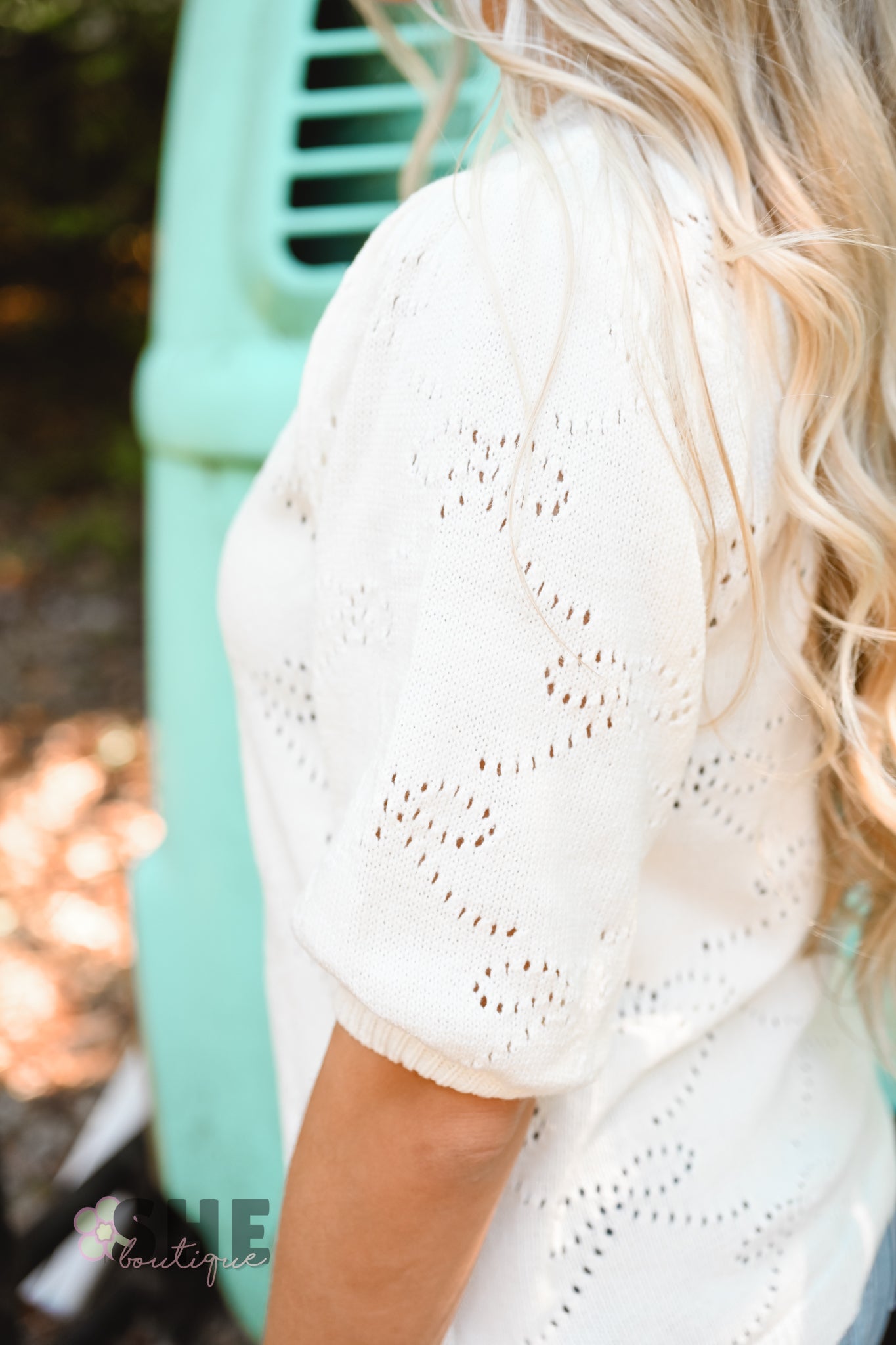 The Beverly Bow Cream Sweater