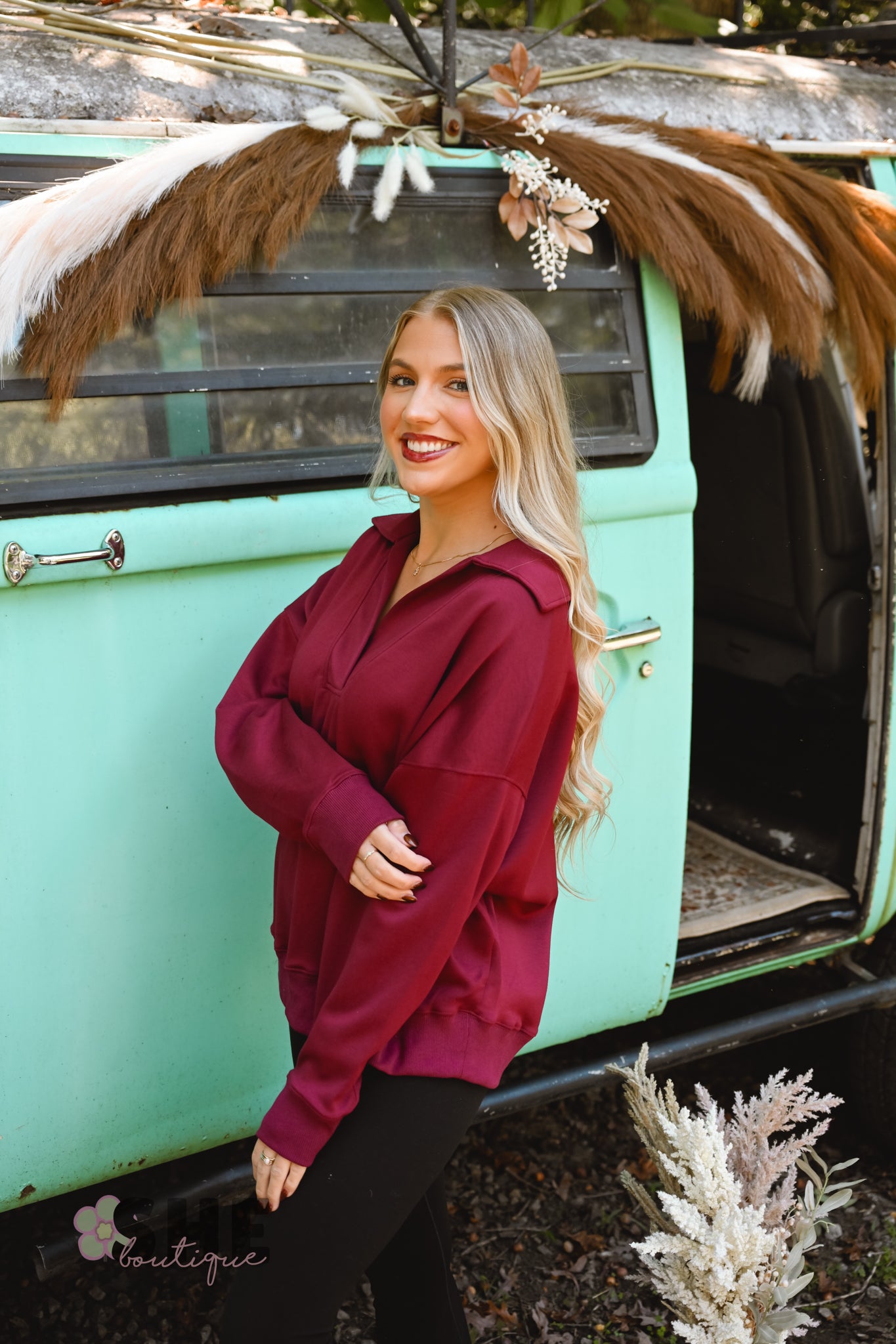 The Cierra Merlot Pullover
