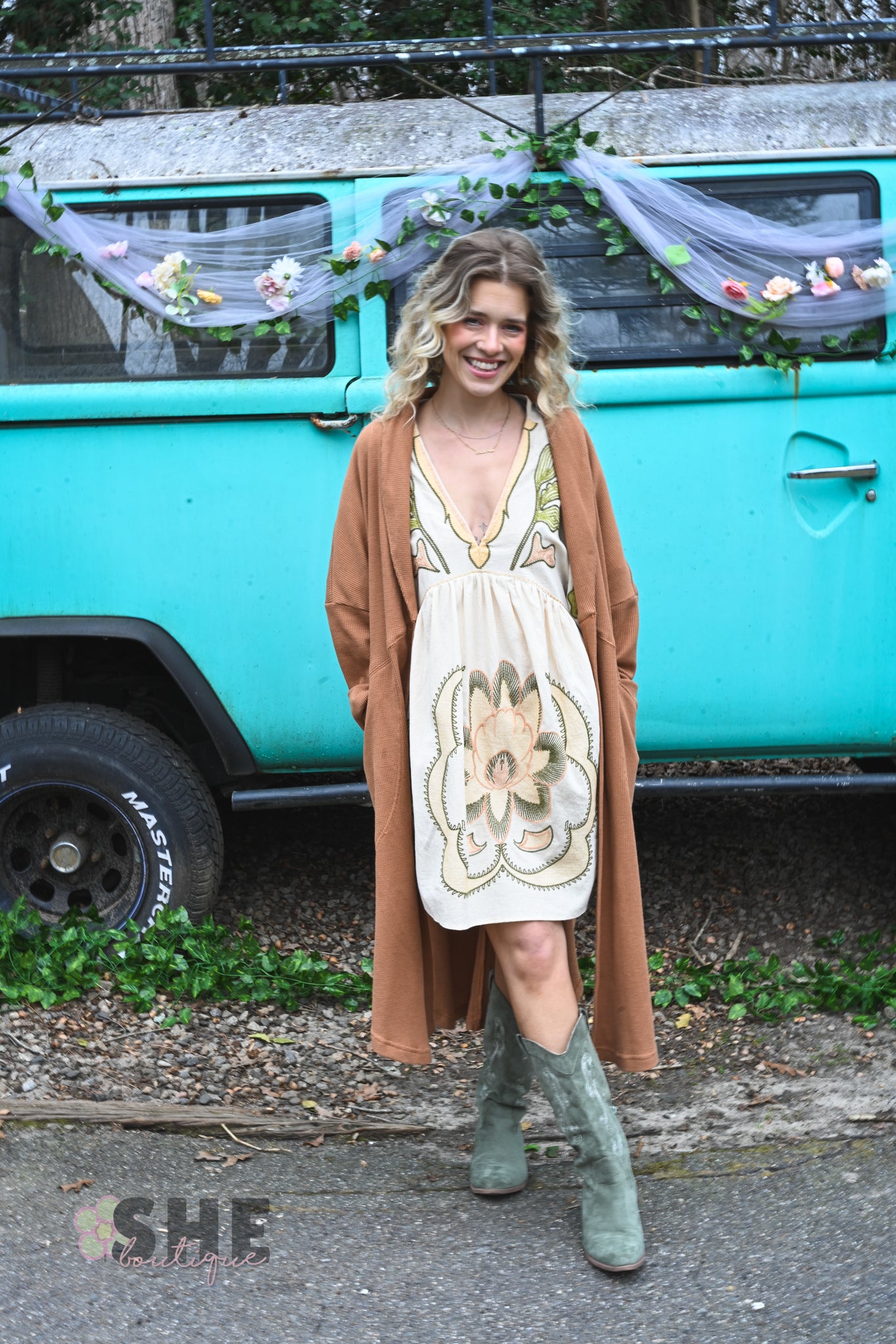Marlene Embroidered Dress