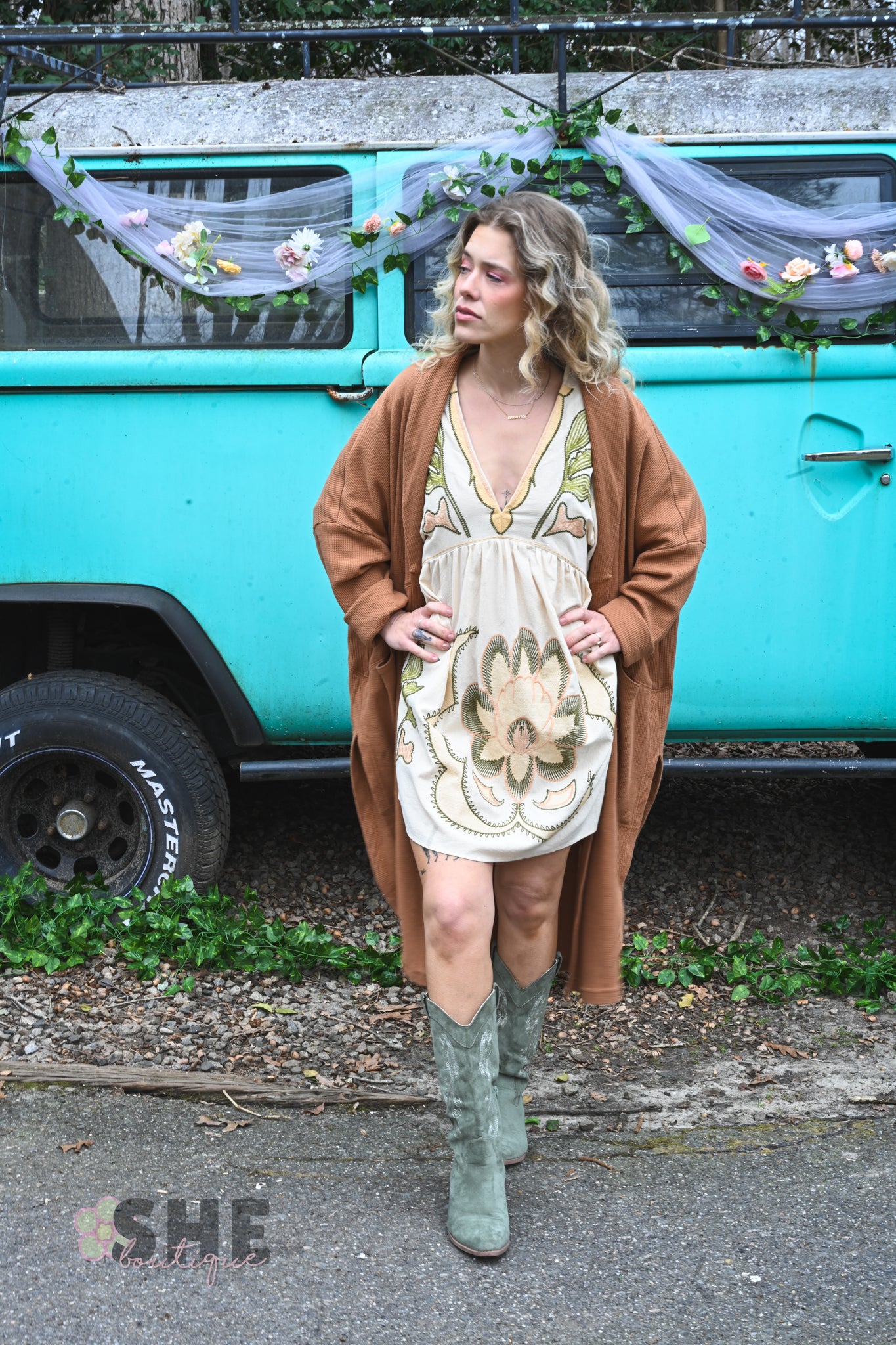 Marlene Embroidered Dress