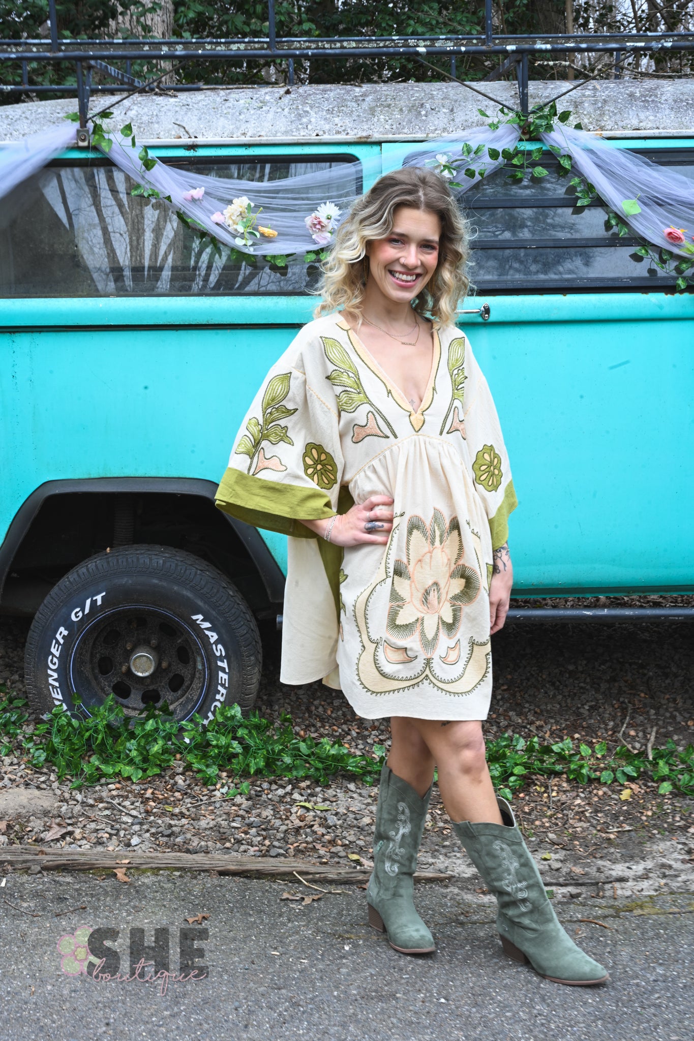 Marlene Embroidered Dress