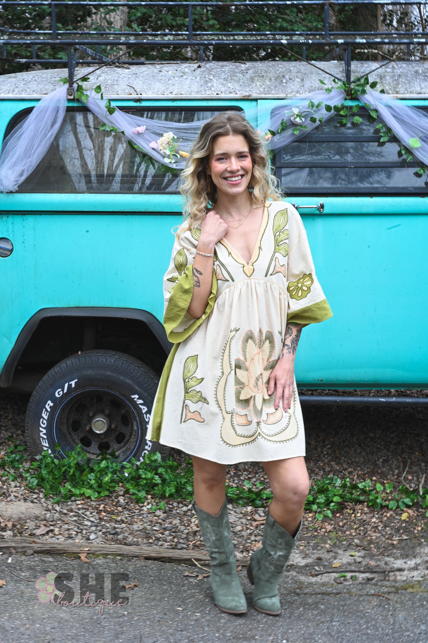 Marlene Embroidered Dress