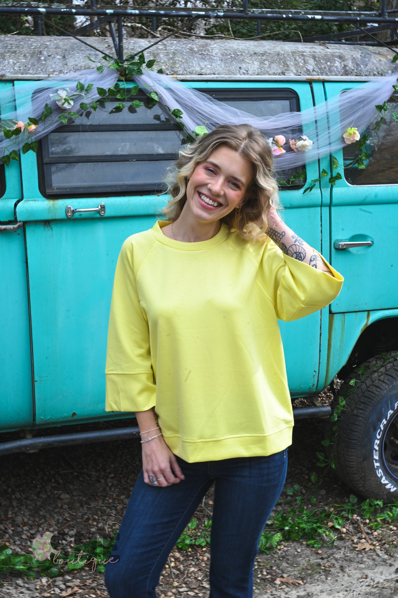 Yellow Lillies Top