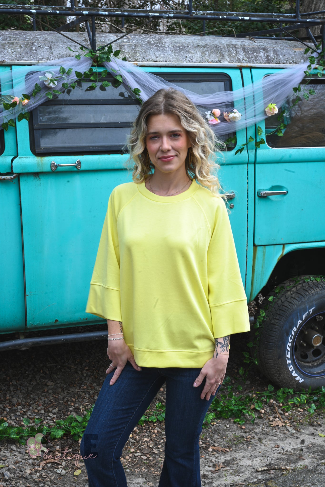 Yellow Lillies Top