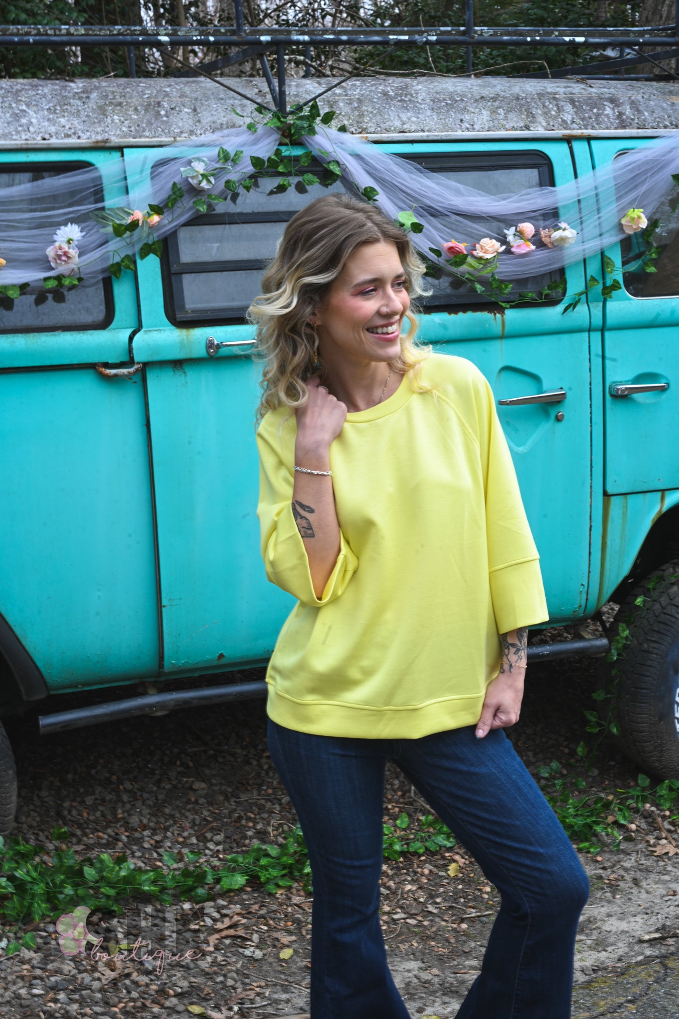 Yellow Lillies Top