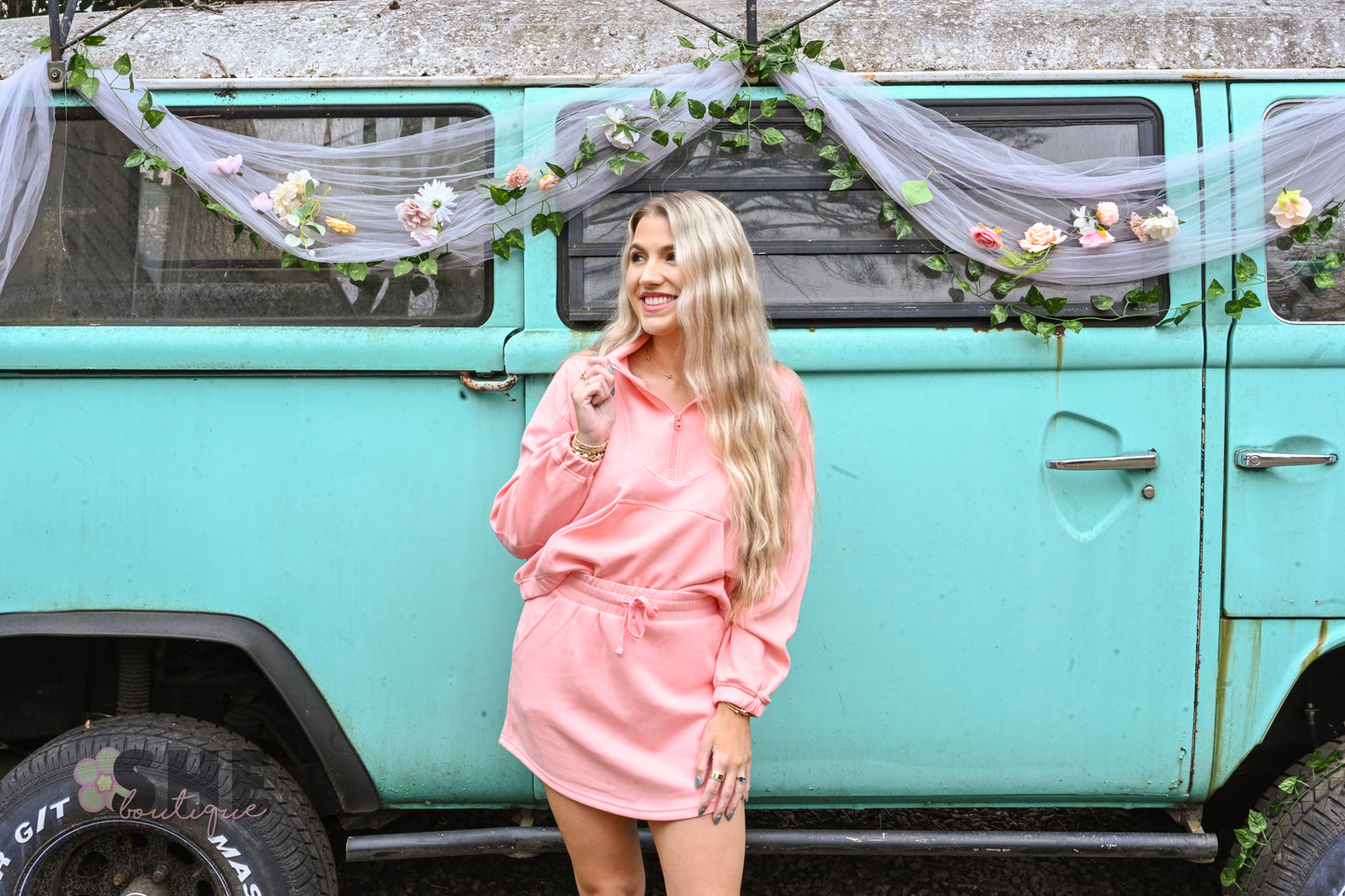 SS Coral Quarter Zip Pullover