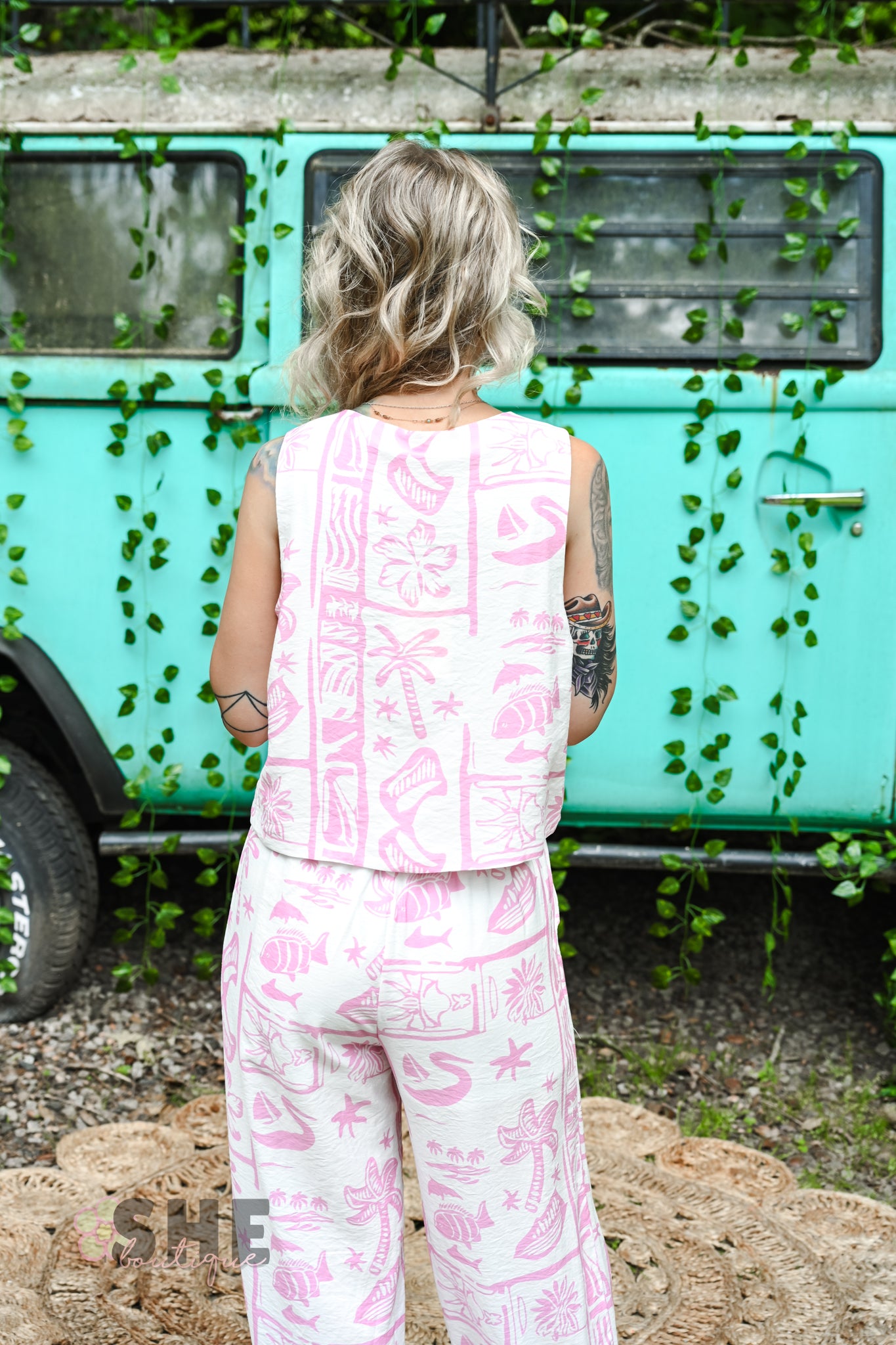 Pink Summer Mirage Top