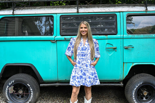 Maeve Floral Dixie Short Dress