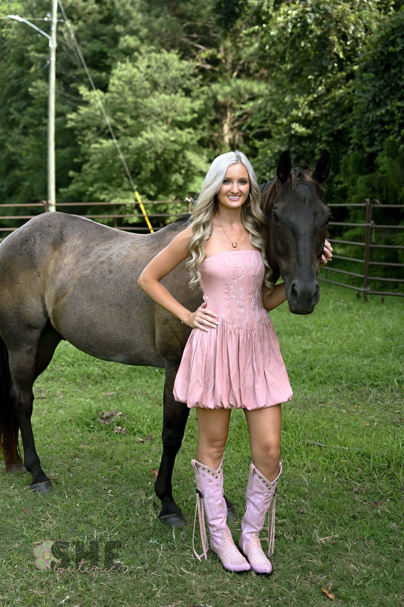 Ace High Pink Bubble Dress
