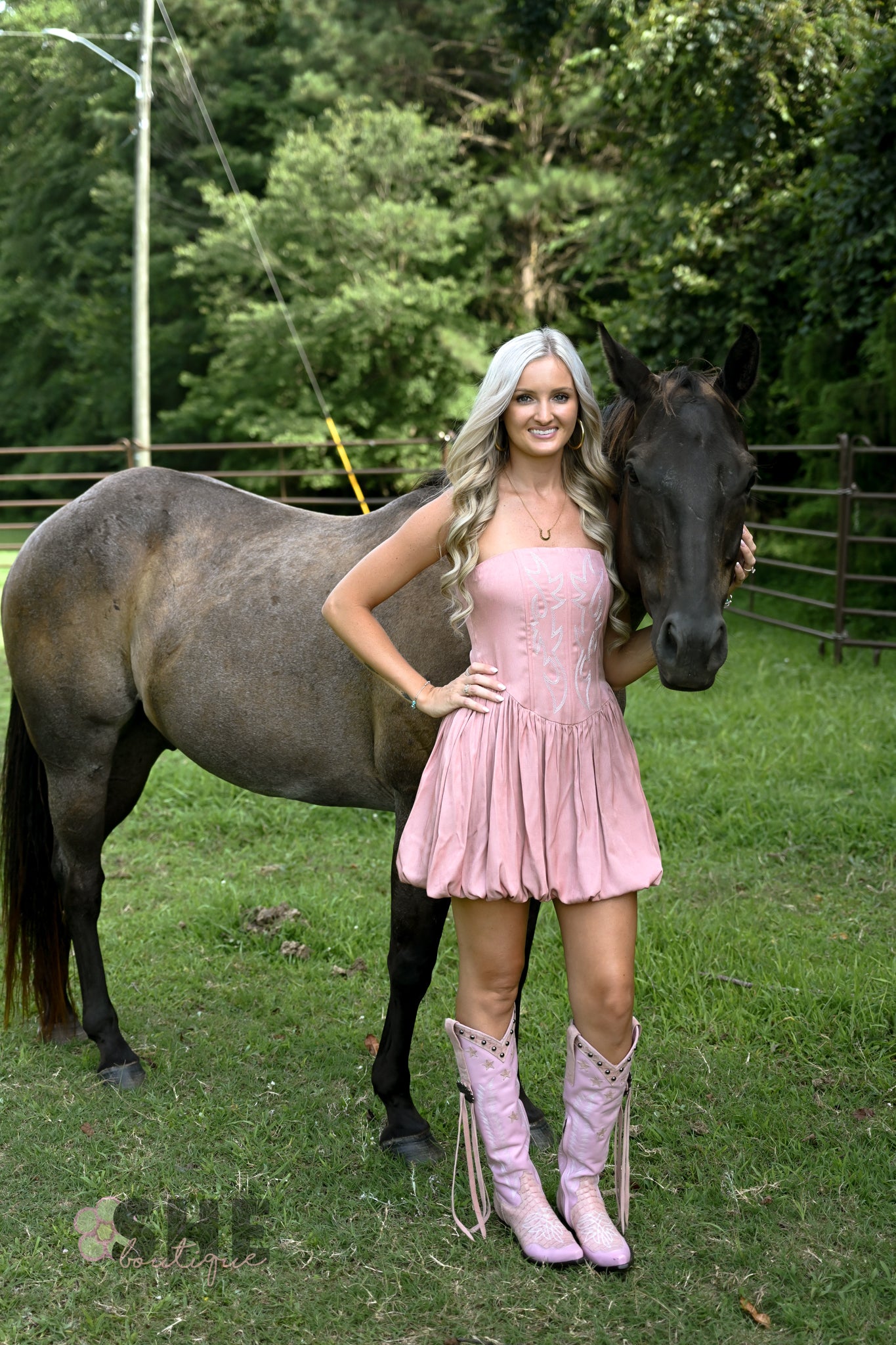 Ace High Pink Bubble Dress