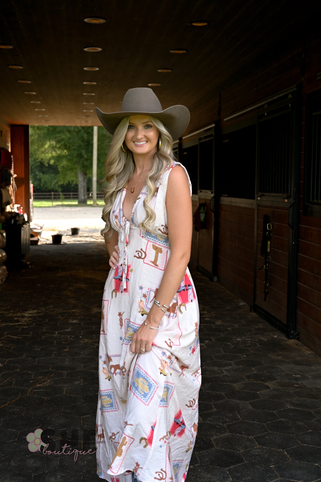 Ella Western Maxi Dress