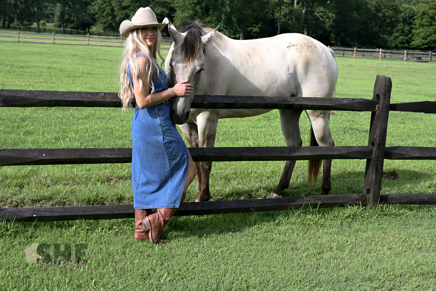 Huckleberry Denim Midi Dress