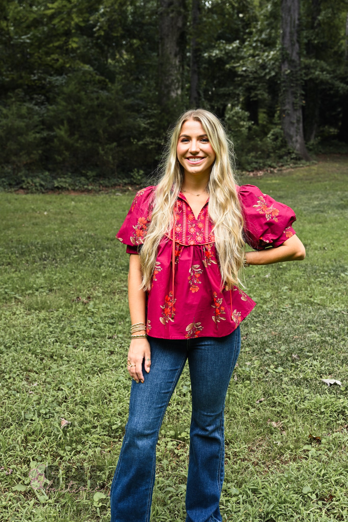 June Floral Blouse