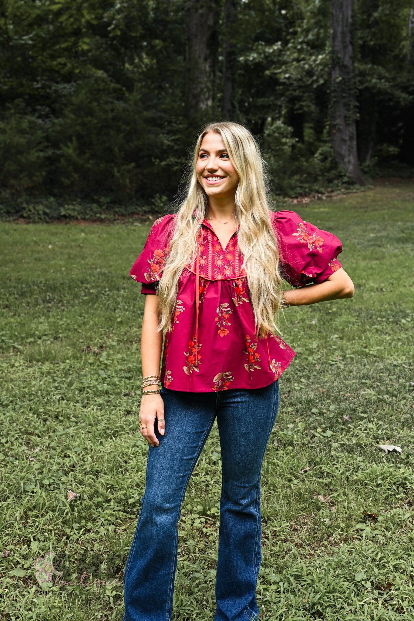 June Floral Blouse