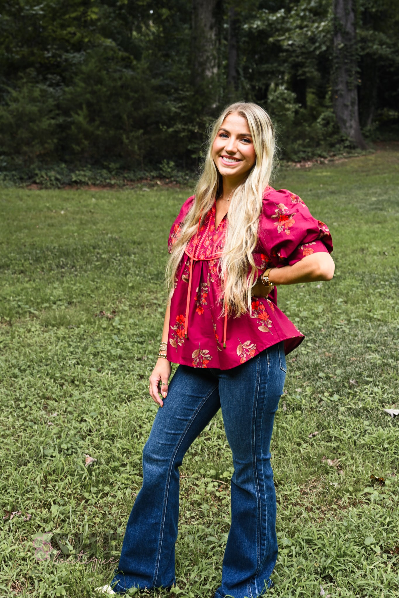 June Floral Blouse