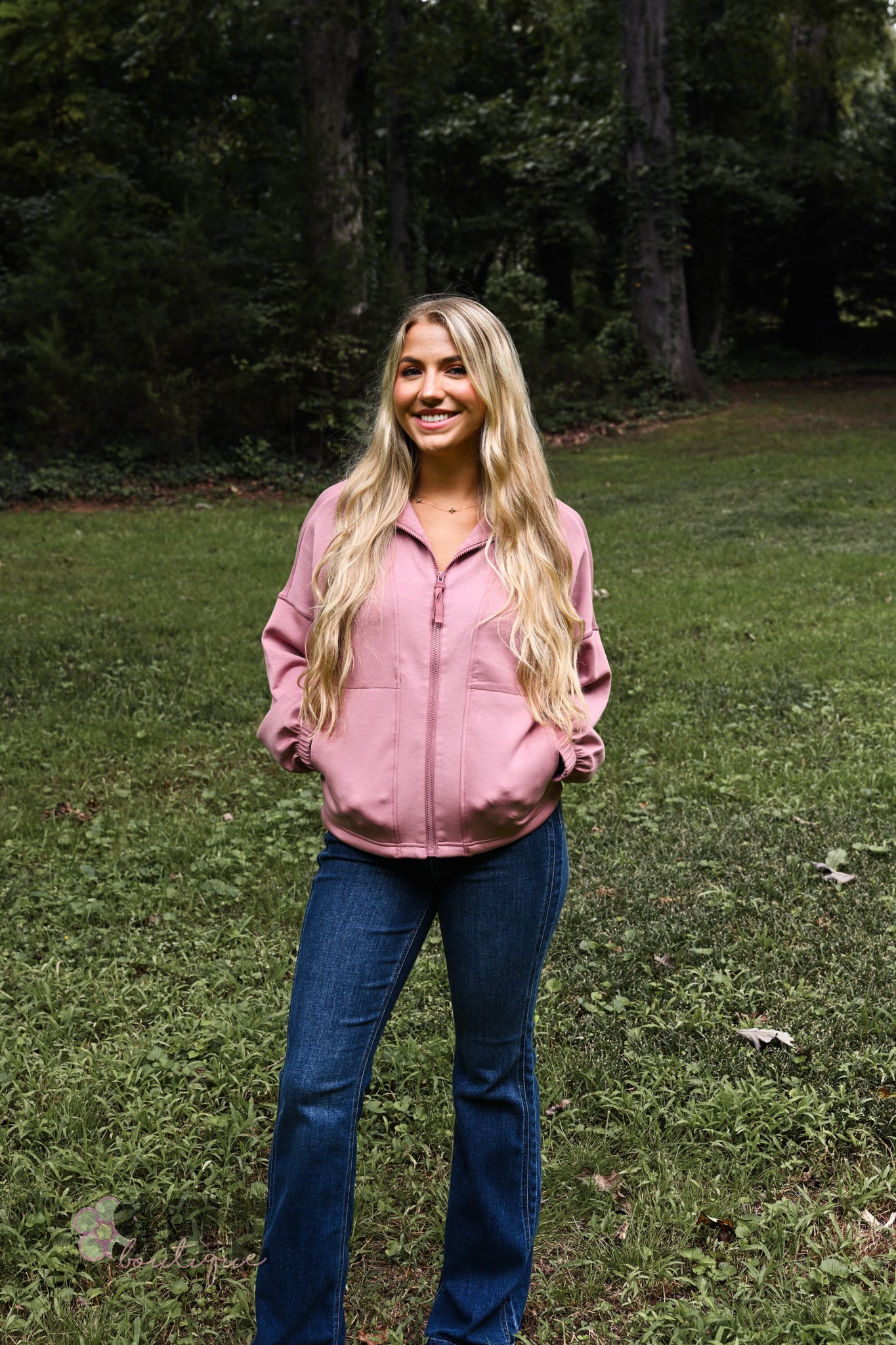Cloud Zip Up Funnel Neck