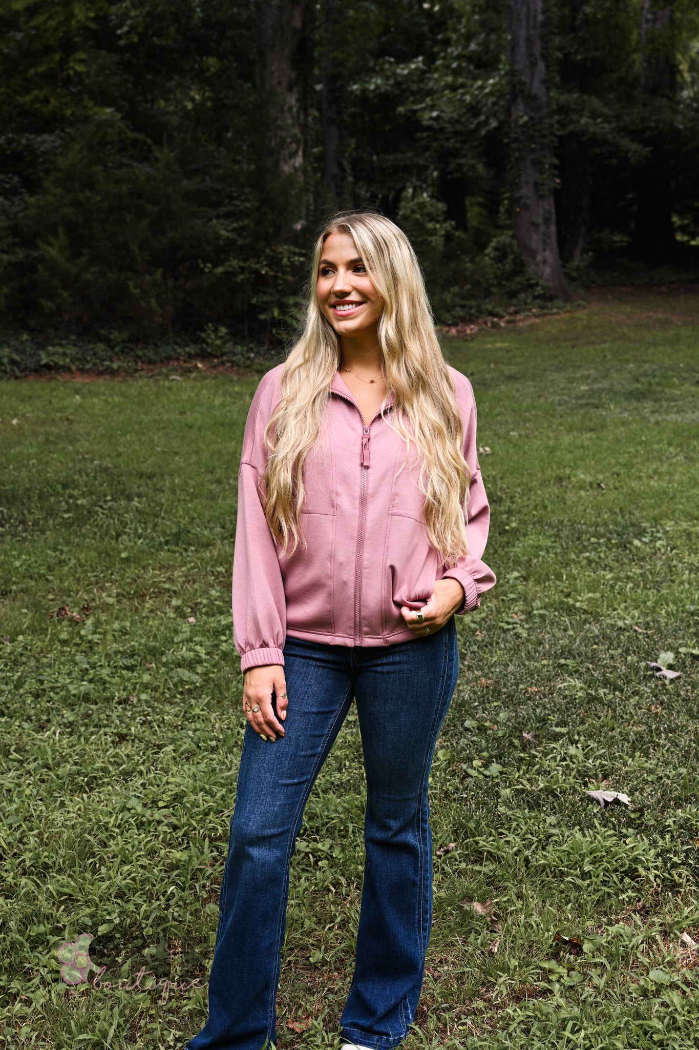 Cloud Zip Up Funnel Neck