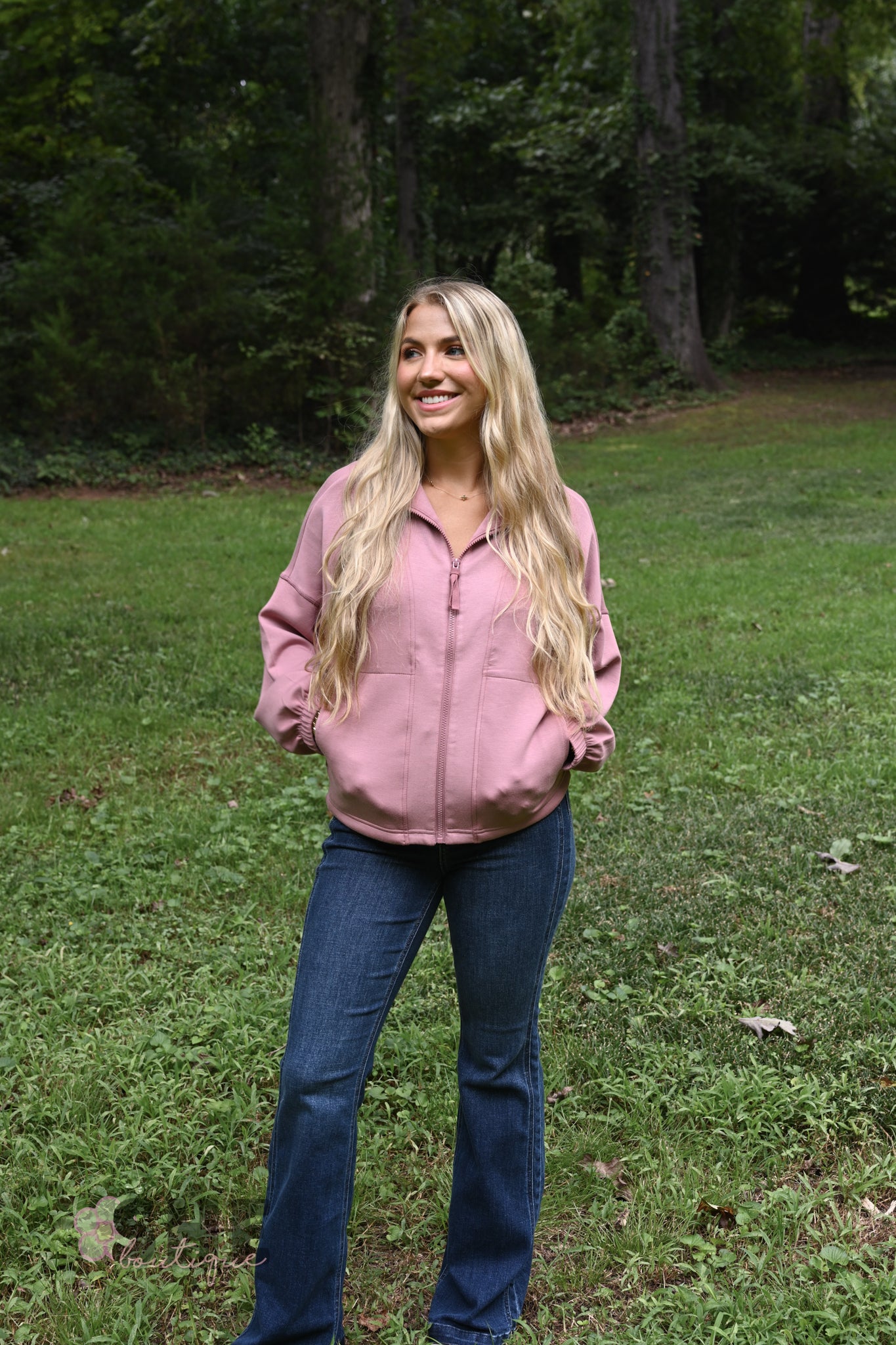 Cloud Zip Up Funnel Neck