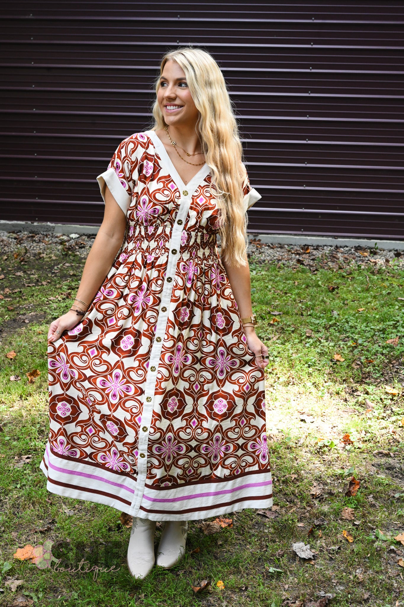 Petey Printed Maxi Dress