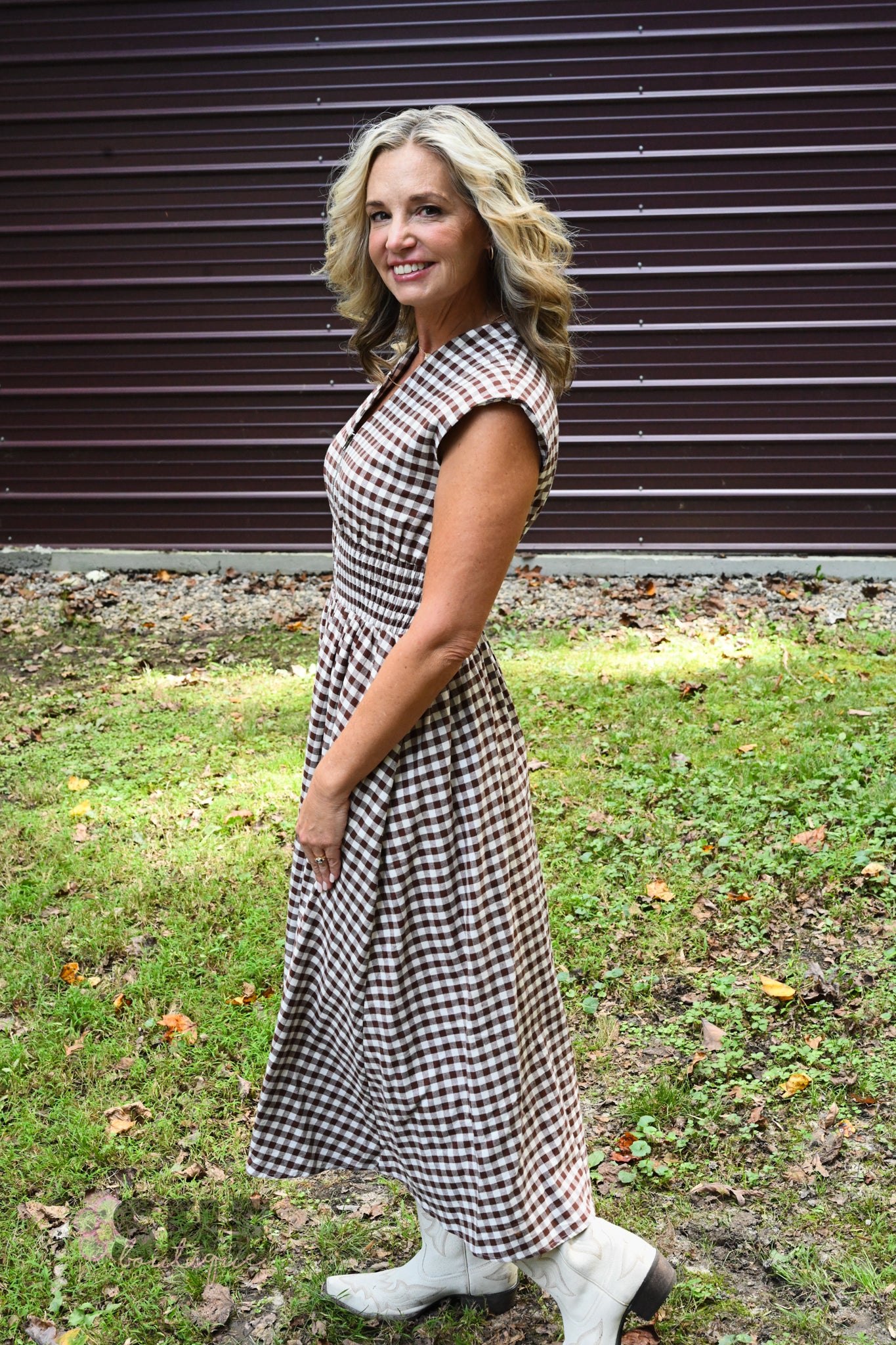 Fall Picnic Zip Dress