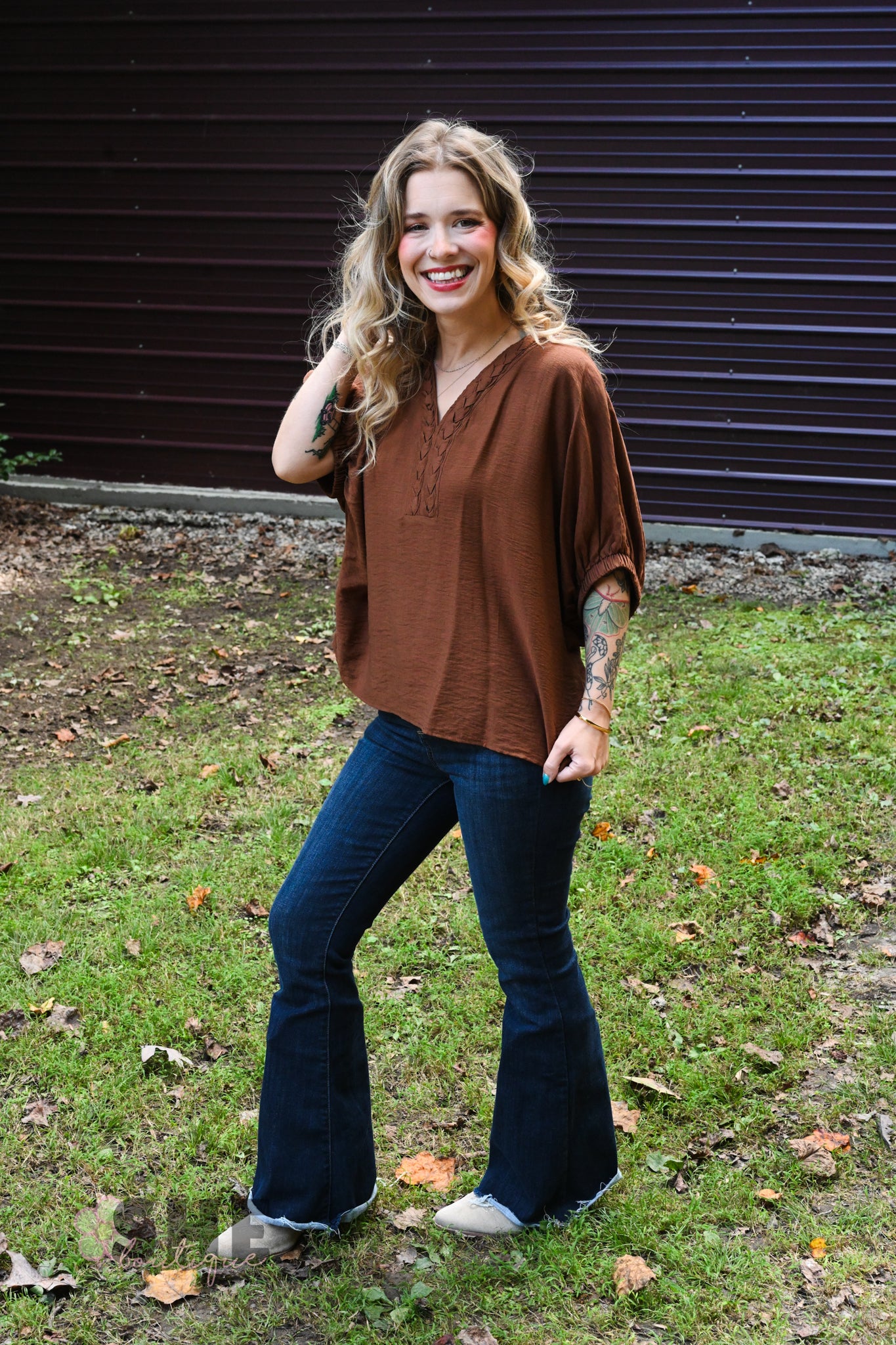 Cocoa Braided Top