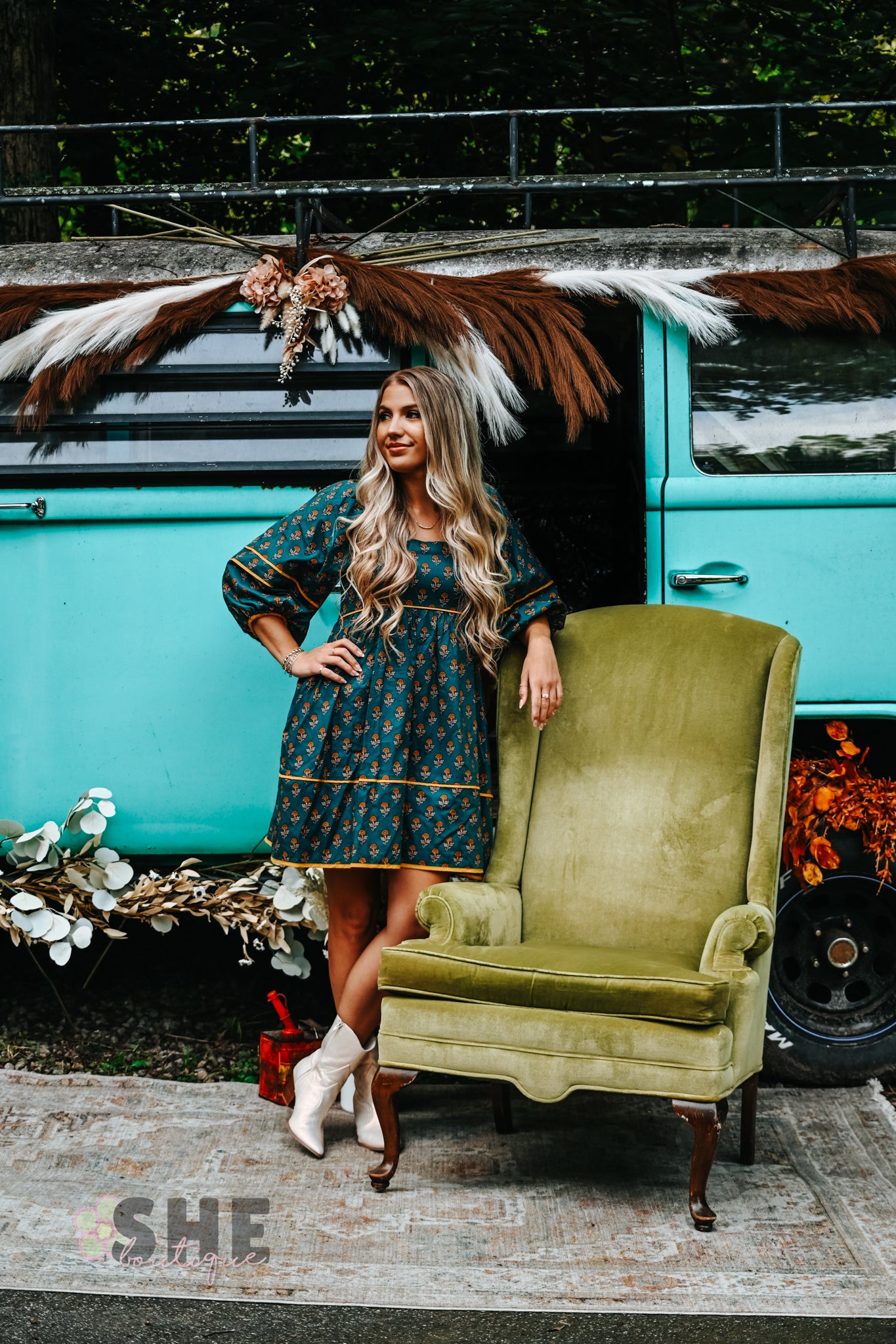 Fall Cottage Core Dress -