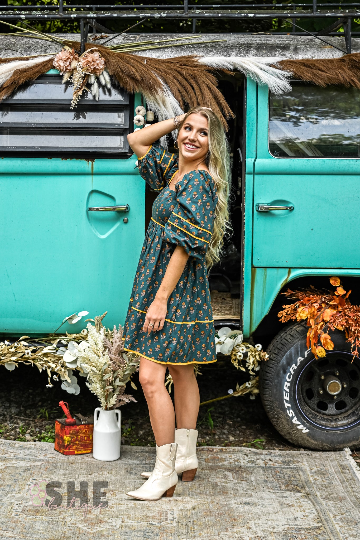 Fall Cottage Core Dress -