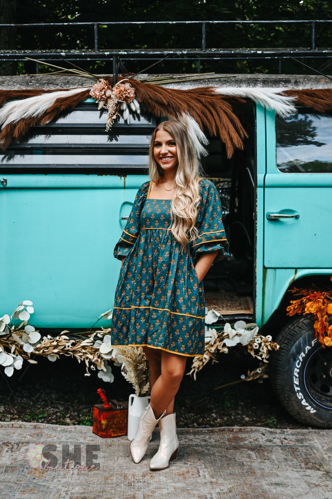 Fall Cottage Core Dress -