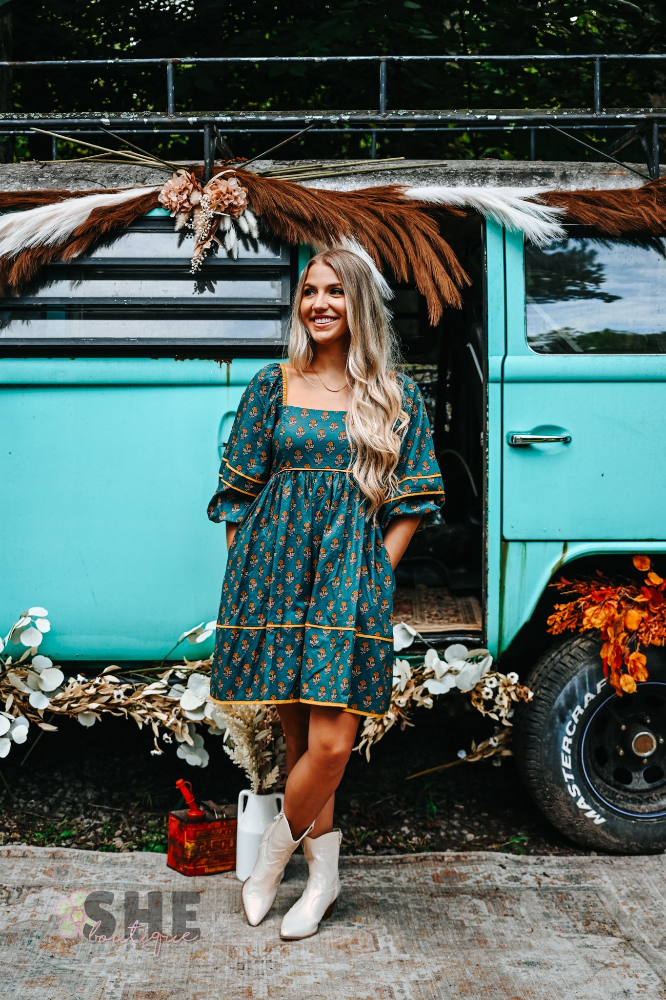 Fall Cottage Core Dress -