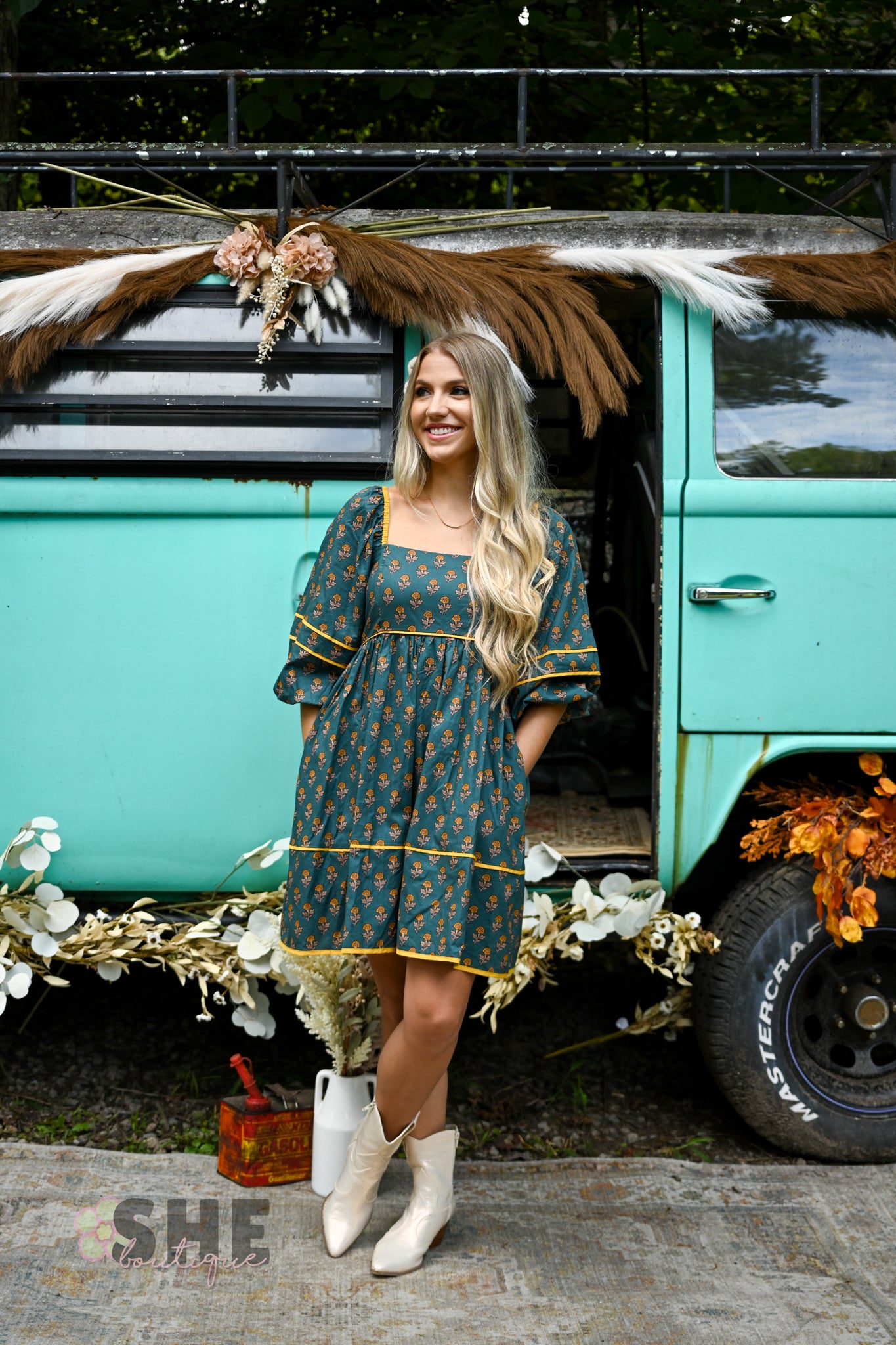Fall Cottage Core Dress -