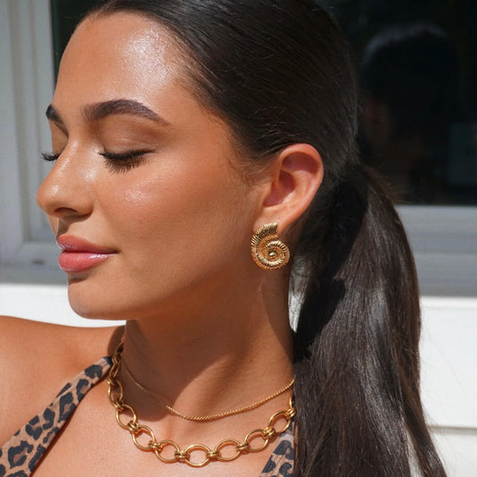 Vittoria Oversized Shell Earring