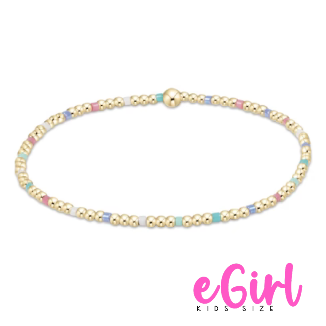 EGIRL HOPE SINCERITY PATTERN 2MM BEAD BRACELET - HOT MESS SS25