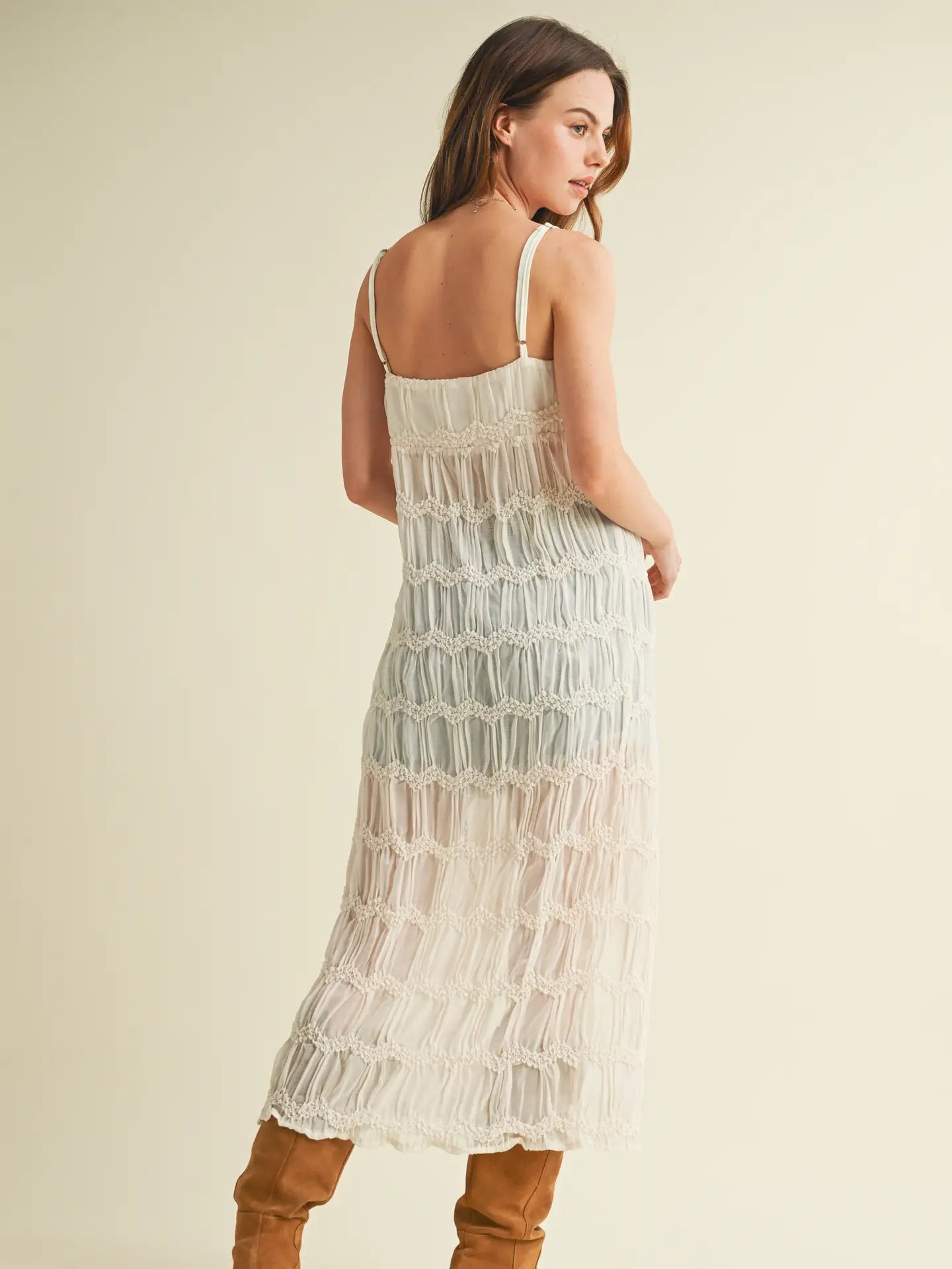 Langley Cream Maxi Top
