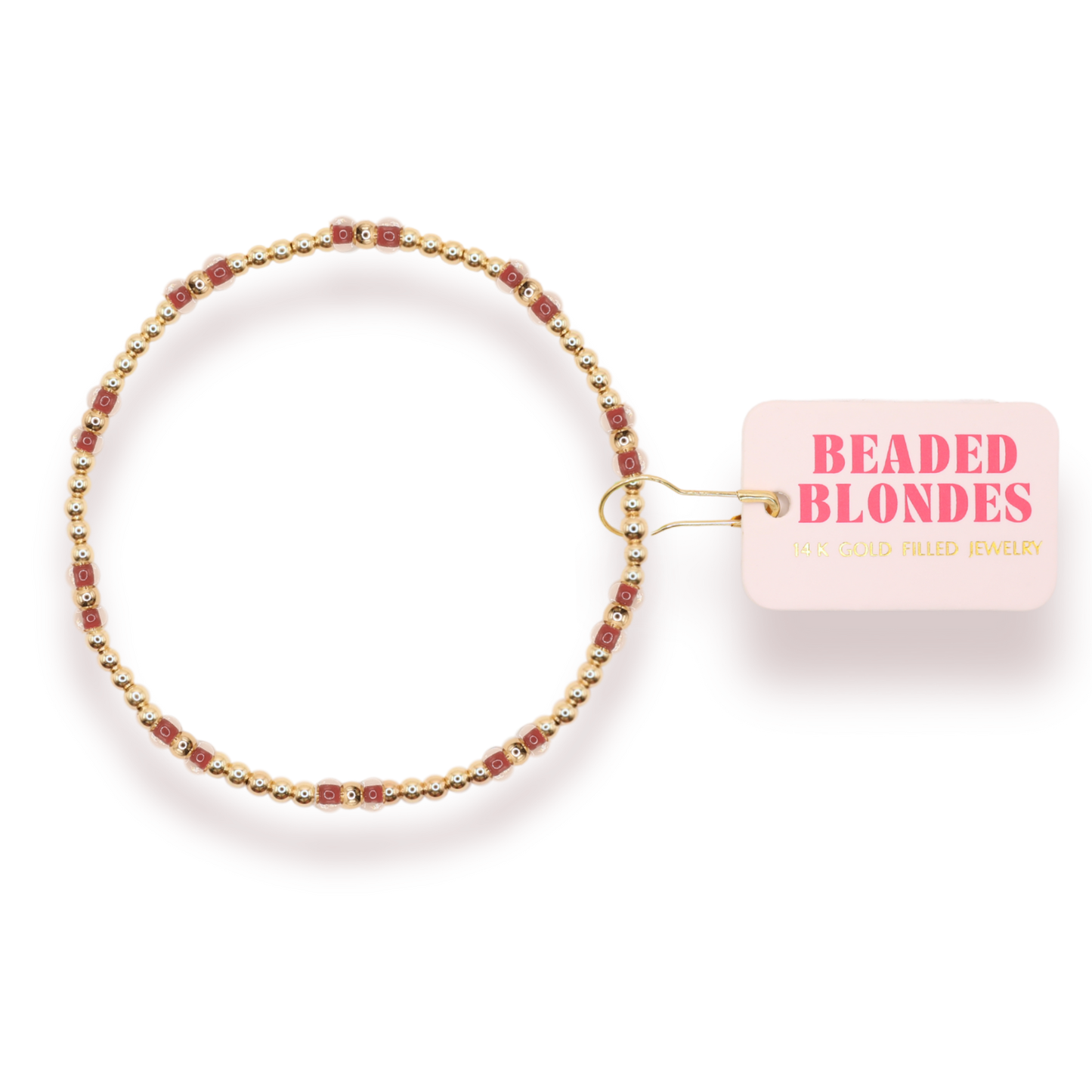 Light Brown Hazel Bracelet: Standard 6.75 inch