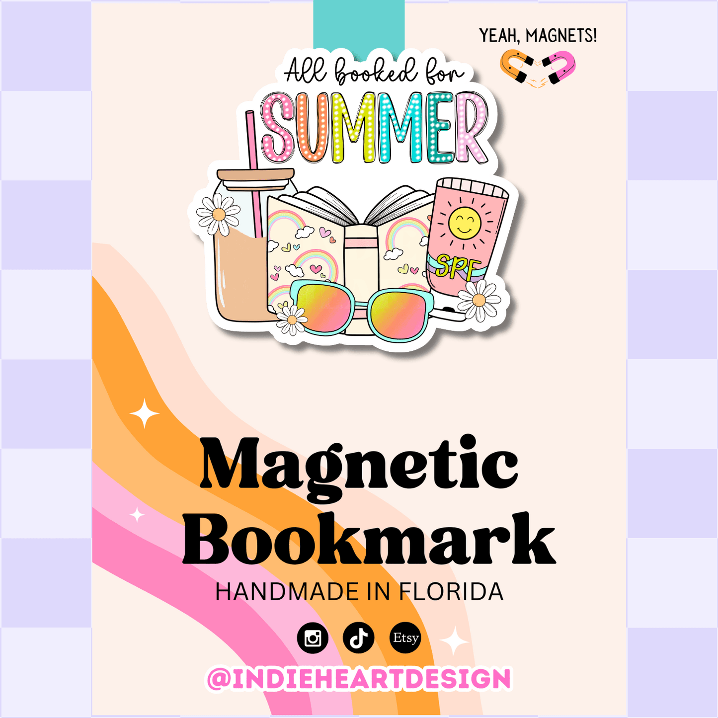 All Booked For Summer | Magnetic Bookmark - She Chester