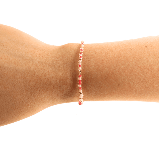 Alpha Omicron Pi Sprinkle Bracelet: Standard 6.75 inch - She Chester