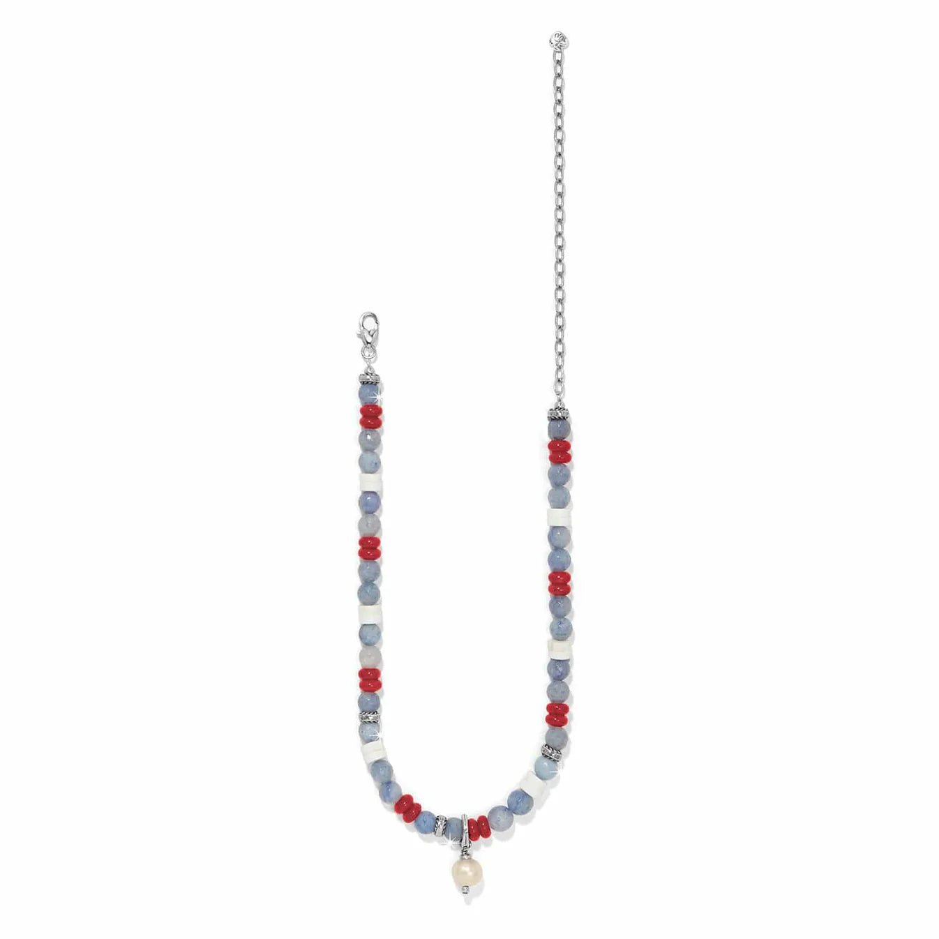 Americana Beach Pearl Charm Necklace JM0009 - She Chester