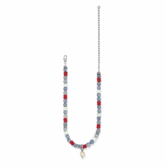 Americana Beach Pearl Charm Necklace JM0009
