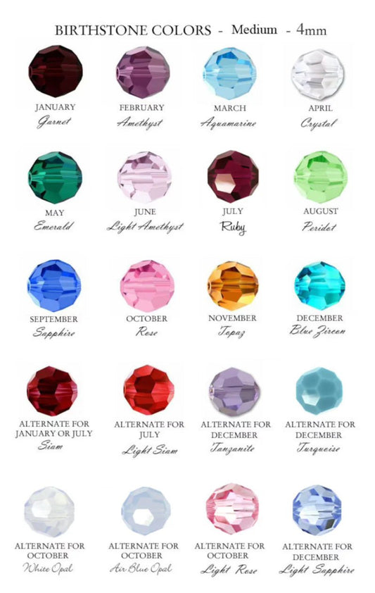 Birthstone Swaroski Bracelet BB - She Chester