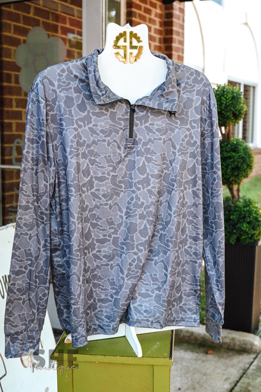 Black Camo Half Zip SS26 - She Chester