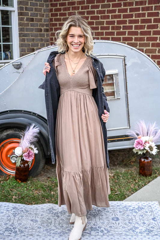 Black Corduroy Duster - She Chester