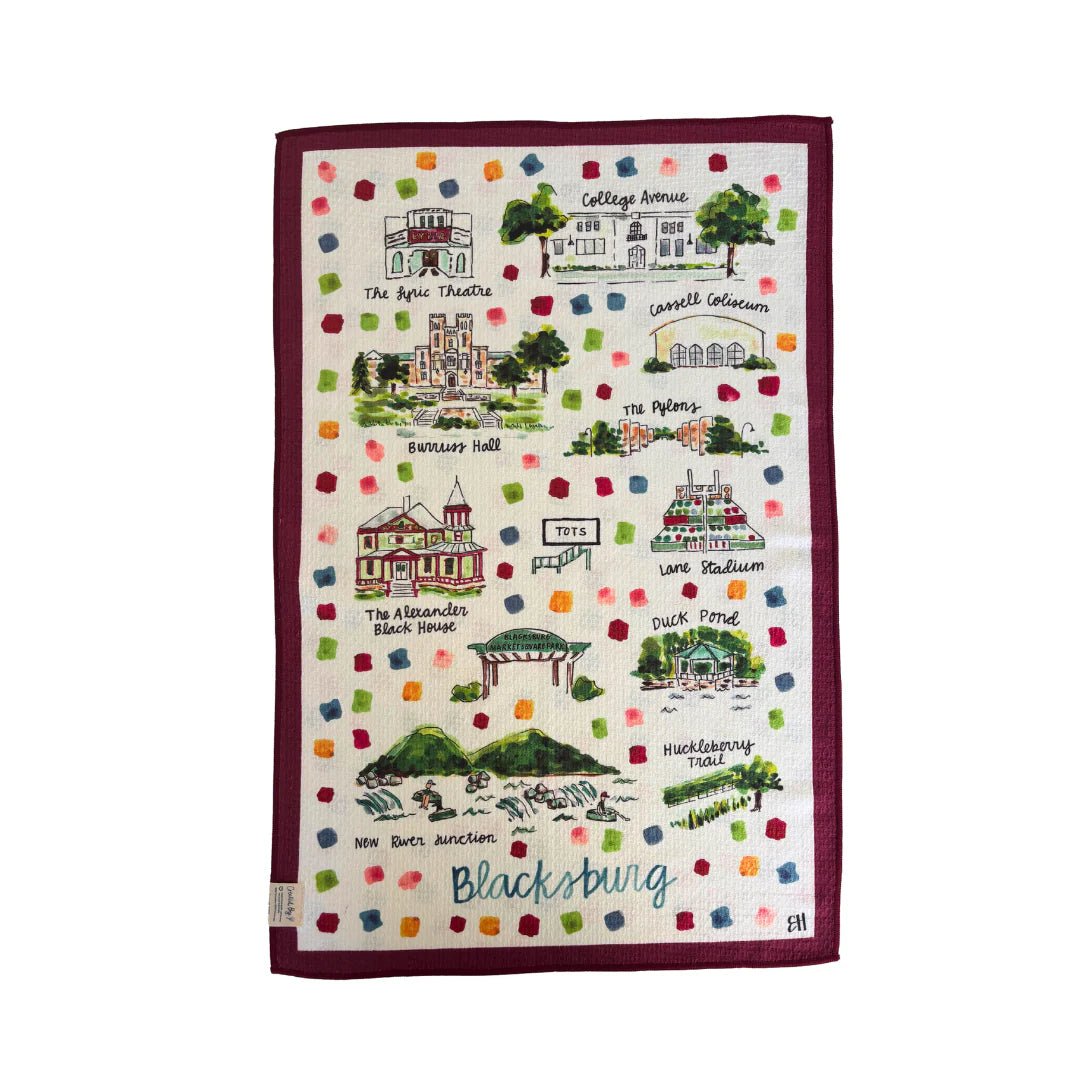 Blacksburg Tea Towel - She Chester