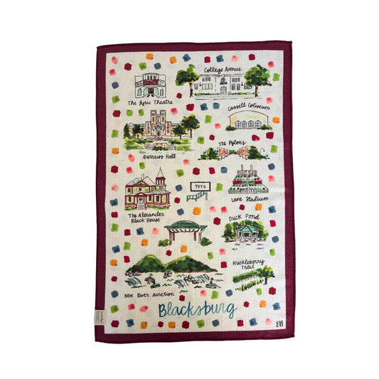Blacksburg Tea Towel - She Chester