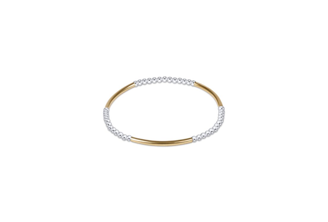 Bliss Bar Pattern Mixed Metal 2.5mm Bracelet - She Chester