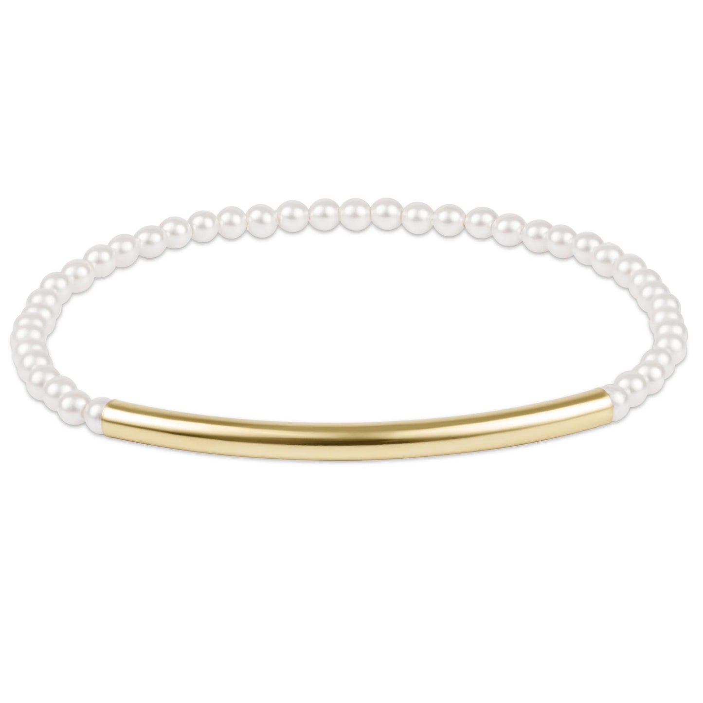 Bliss Bar Smooth Pearl 3mm Bracelet - She Chester