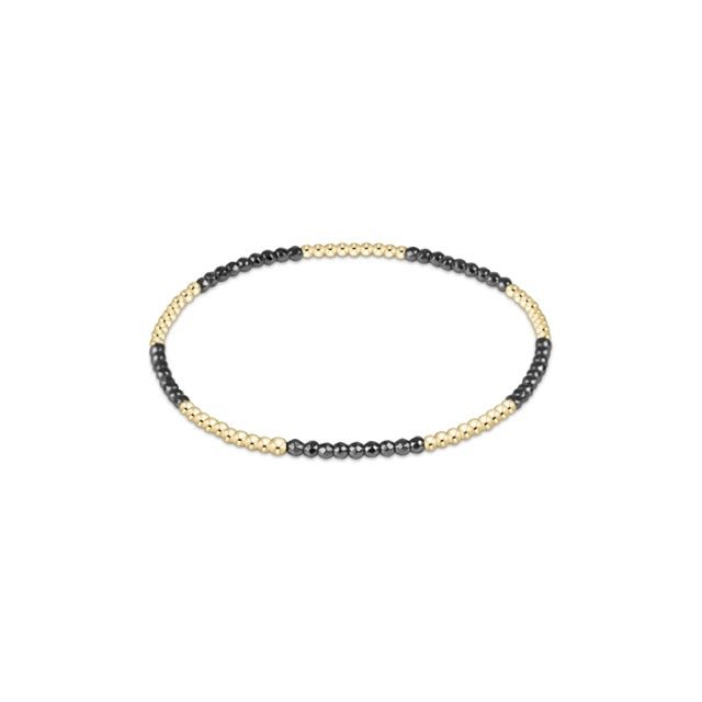 Blissful Pattern 2mm Bead Bracelet - Silver Faceted - She Chester