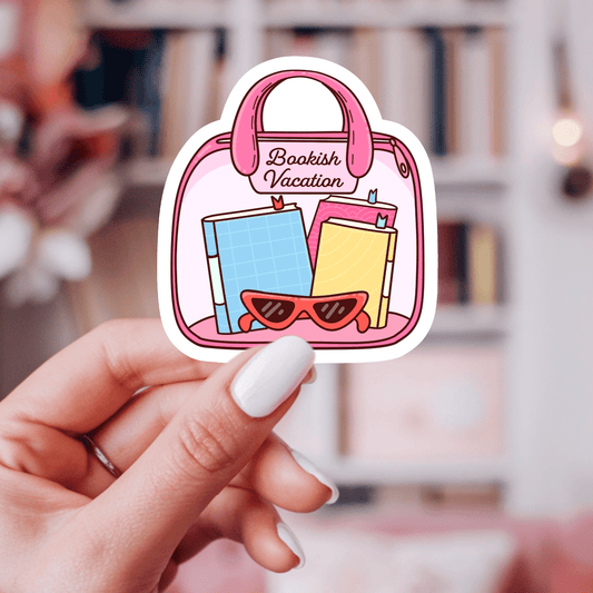 Bookish Summer Vacation Vinyl Sticker – Summer Book Lover: 2.5" - She Chester